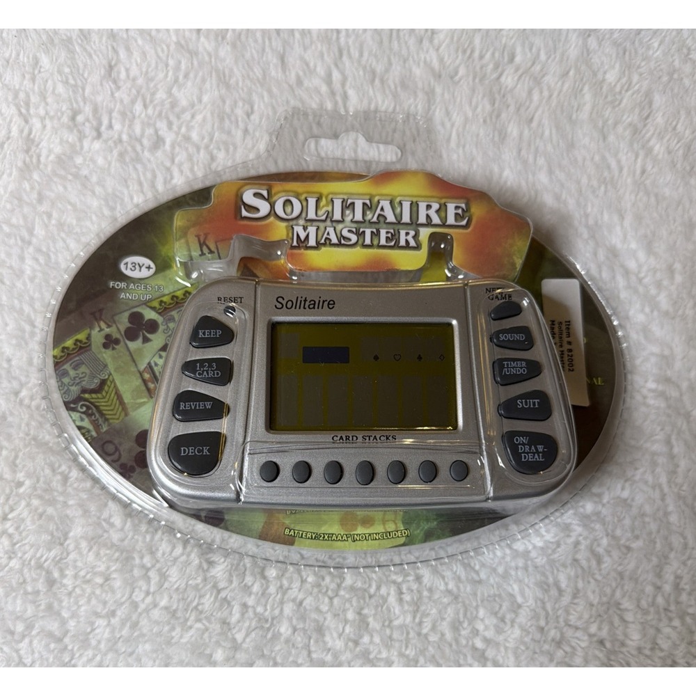 Solitaire Master Handheld Card Game Brand New Sealed Electronic Vegas Style NIP
